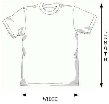 T-shirt size chart