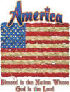 Blessed Nation Patriotic Christian Heat Transfers