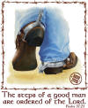 Christian hoodies - Steps of a Good Man